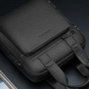 Briefcase one-shoulder stilettos